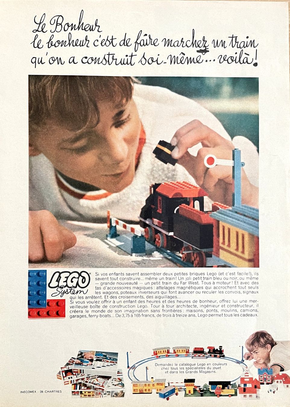 Lego Giocattoli: Lego - Alte Werbung / Ancienne publicité 1968 – Usato da Savagnier venduto da Ne2065