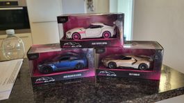 Modellautos 3 Stk. Neu  Nissan GTR35, Toyota Supra, Ford GT