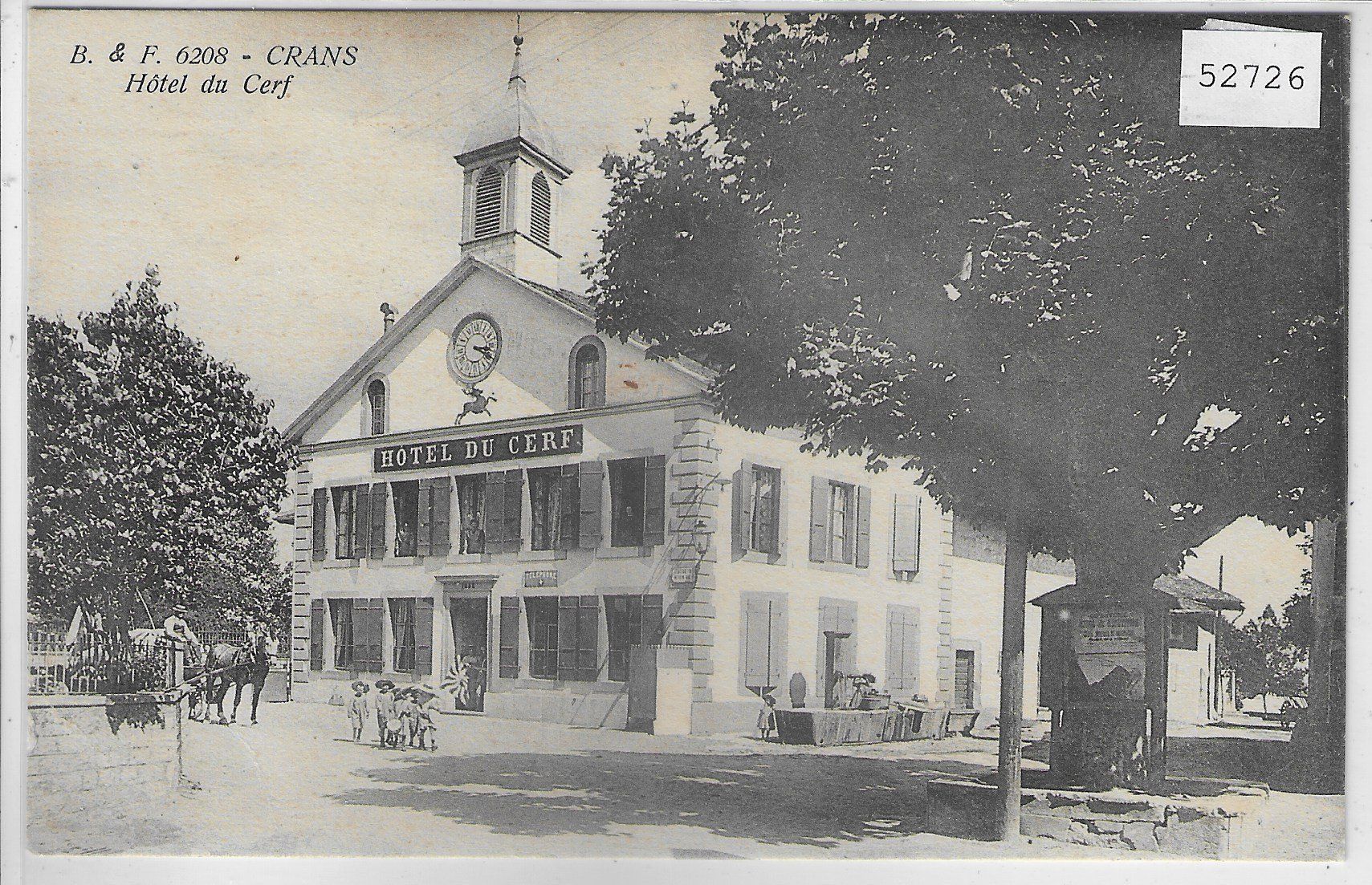 Cartoline postali: Crans - Hotel du Cerf - animee – Usato da Ettingen venduto da Kartenplanet