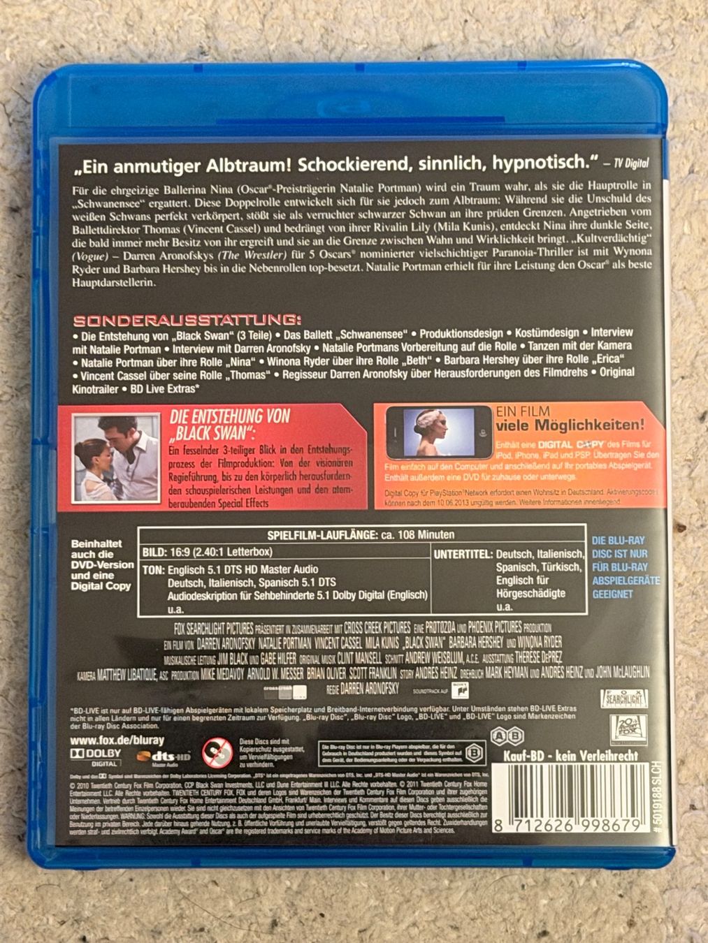 Alle DVDs: Black Swan - Blu-ray & DVD – Gebraucht aus Zürich von Kue_Zuerich 1