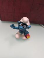 Figurine Schtroumpf à lunettes vintage jouet culte