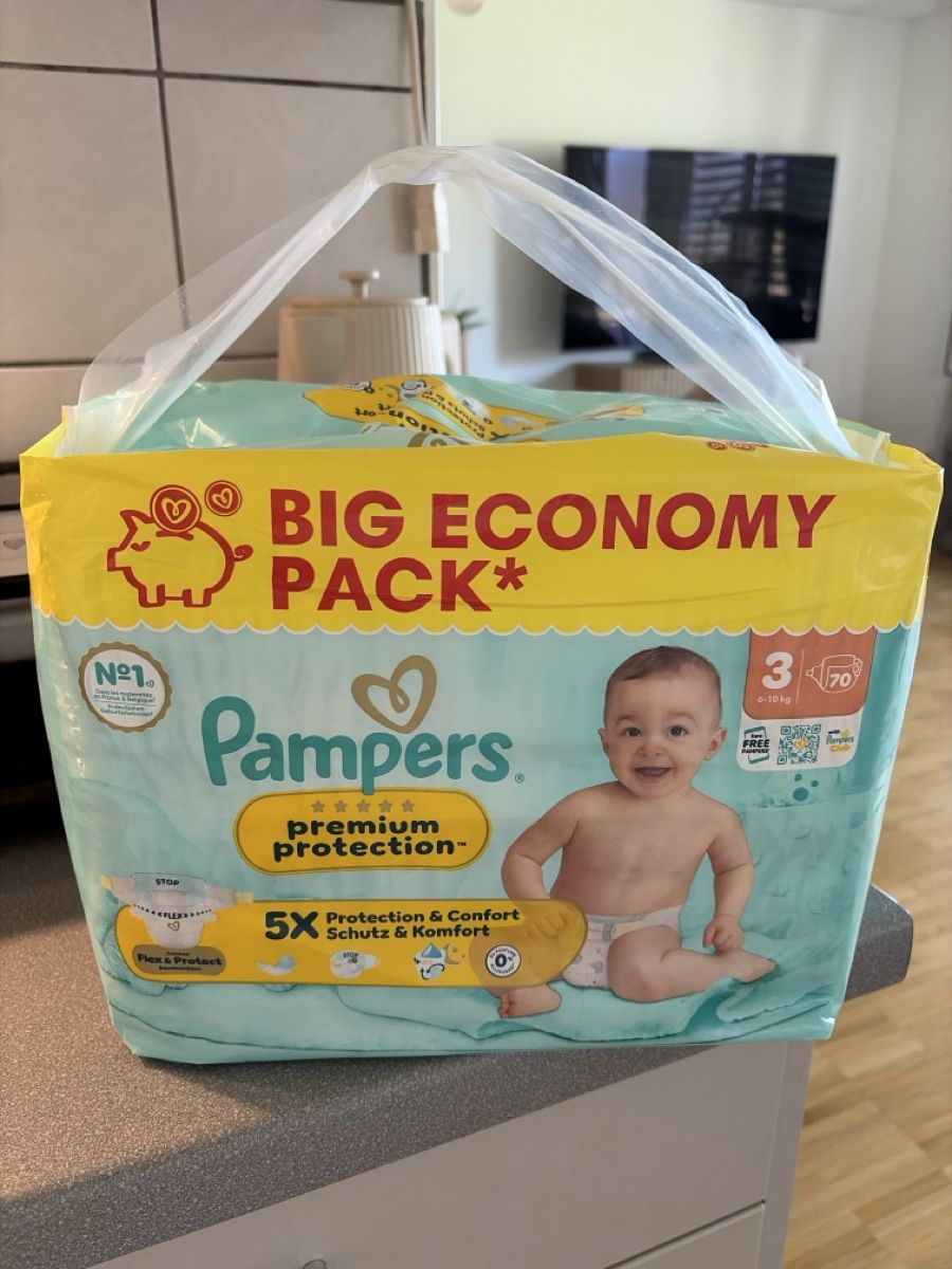Pampers Secchi per pannolini & Pannolini: 70x Pampers Premium Protection gr. 3 – Nuovo e nell'imballaggio originale da Oberdiessbach venduto da Wiederliebe