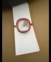 Rosevergoldeter Ring mit Rosenquarzstein