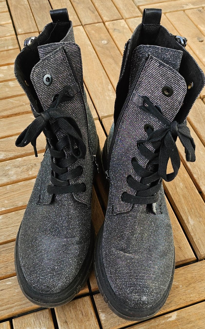 Scarpe da donna: Bottines noires pailletées, taille 40 – Usato da Nyon venduto da Chris01037 1