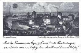 Donauschlingen  -  Fürstl. Fürstenbergiscvhe Brauerei A.-G