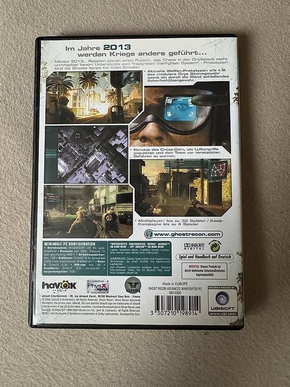 Giochi: Ghost Recon Advanced Warfighter PC Spiel top Zustand – Usato da Gränichen venduto da adr1an 1
