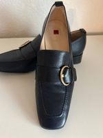 Loafer Högl Leder dunkelblau mit Schnalle Gr. UK 4/ EU 37