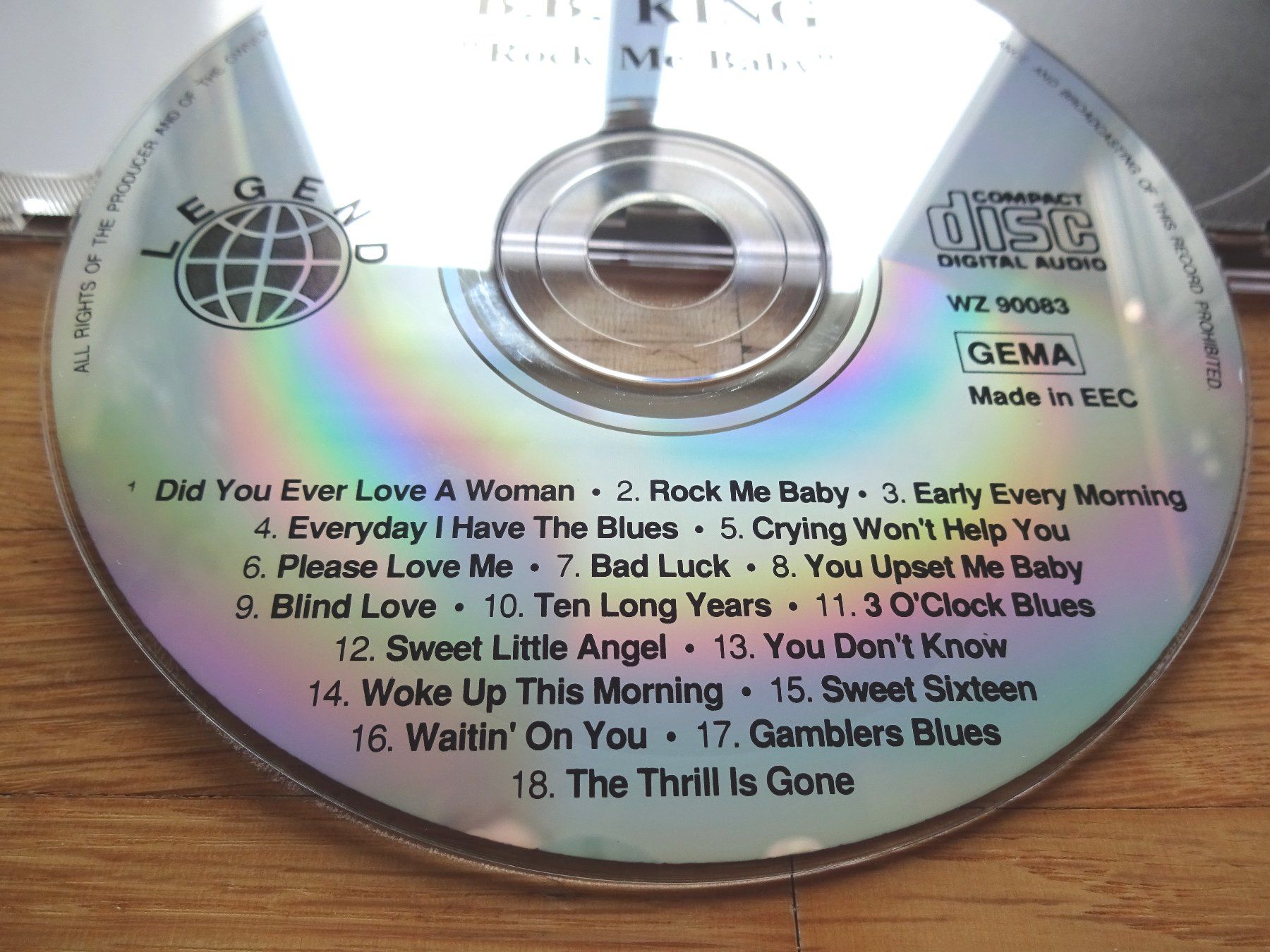 CD: B.B. King: Rock Me Baby – Usato da St.Gallen venduto da Paddington11 4