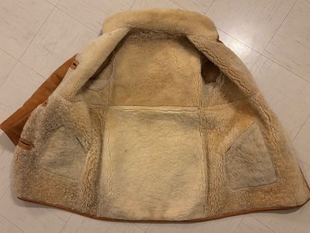 Warme Lederjacke im Vintage-Stil