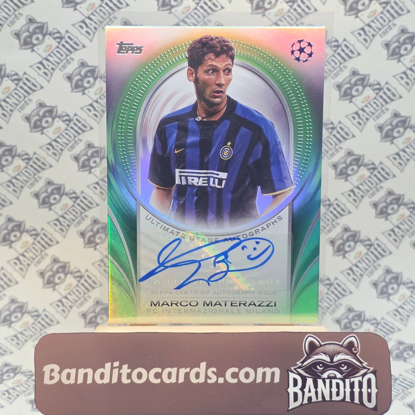 Topps Carte collezionabili: Topps UCC Flagship Marco Materazzi Auto /99 - Inter – Usato da Liebefeld venduto da Banditocards