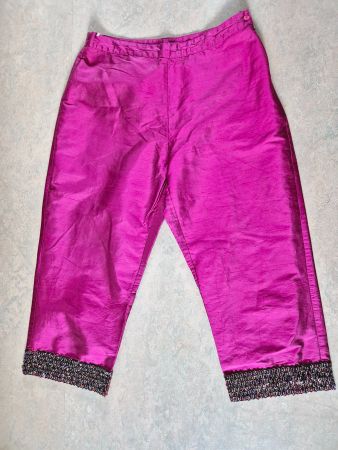 ICE PETITE SEIDE SILK SOIE SEIDENHOSE HOSE TOP = bluse Shirt
