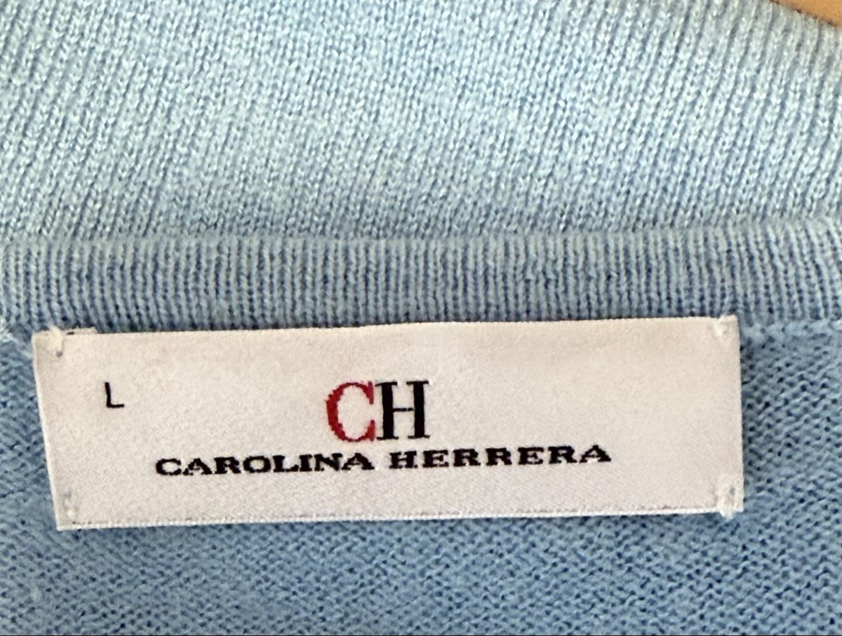 Carolina Herrera Maglioni & Felpe: Carolina Herrera Pullover, Hellblau, Grösse L,  – Usato da Elsau venduto da isidobrany09 2