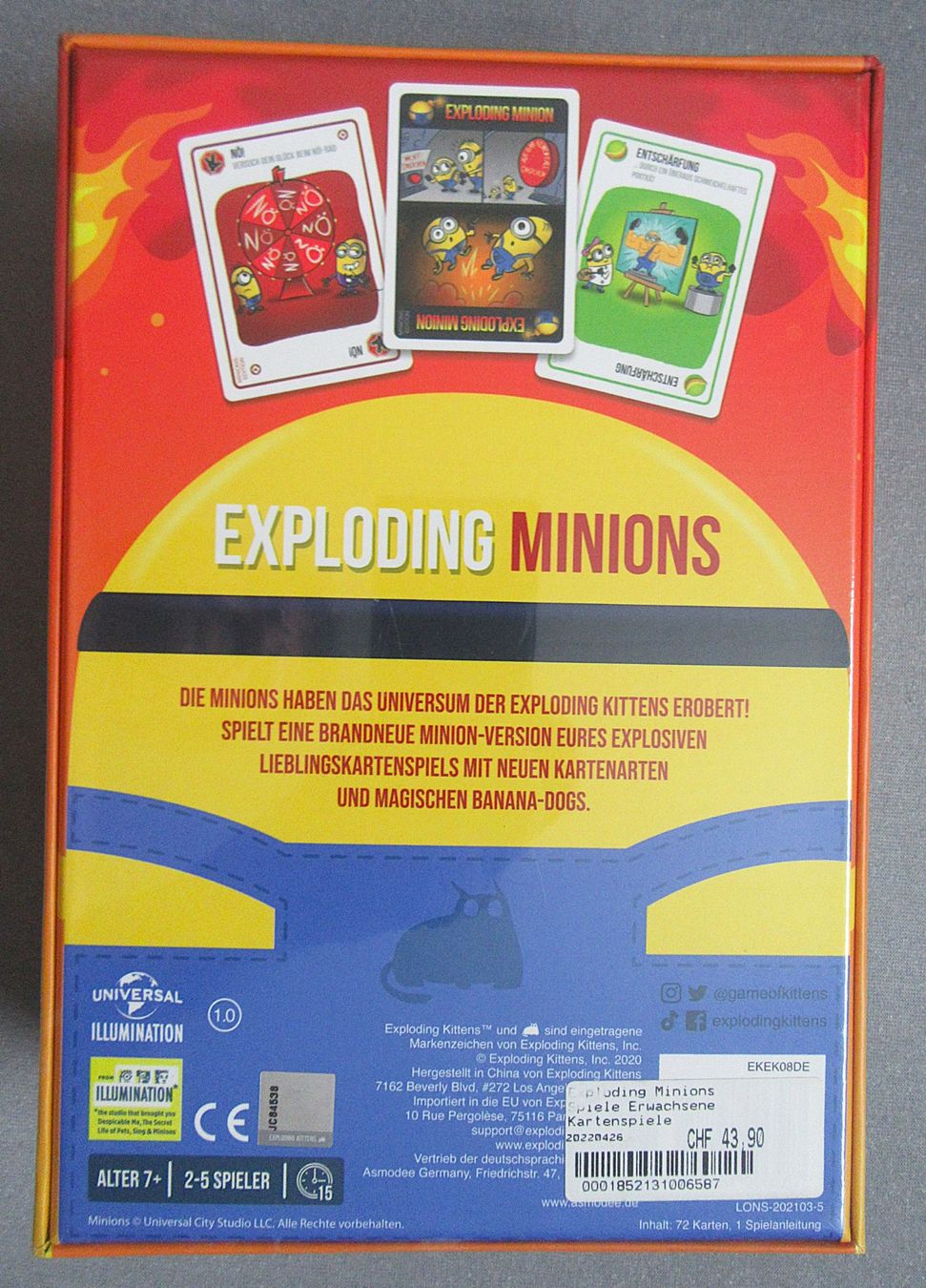 Giochi: Exploding Minions - ein Kartenspiel  ab 7 Jahren – Nuovo e nell'imballaggio originale da Auenstein venduto da Padabimbim 1
