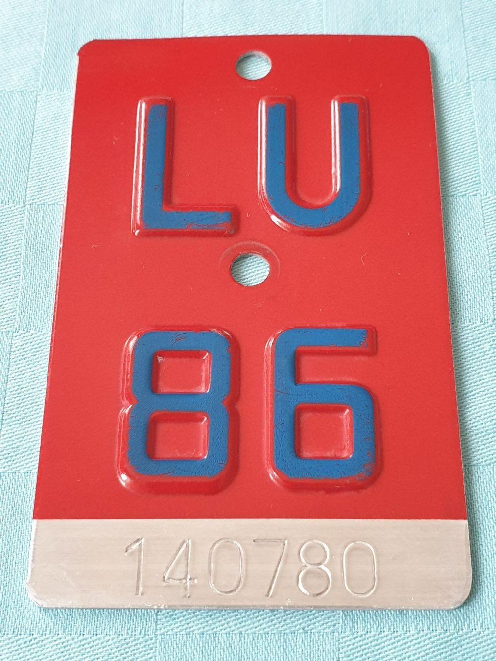Insegne: Velonummer LU 84 – Usato da Mörschwil venduto da spirspi