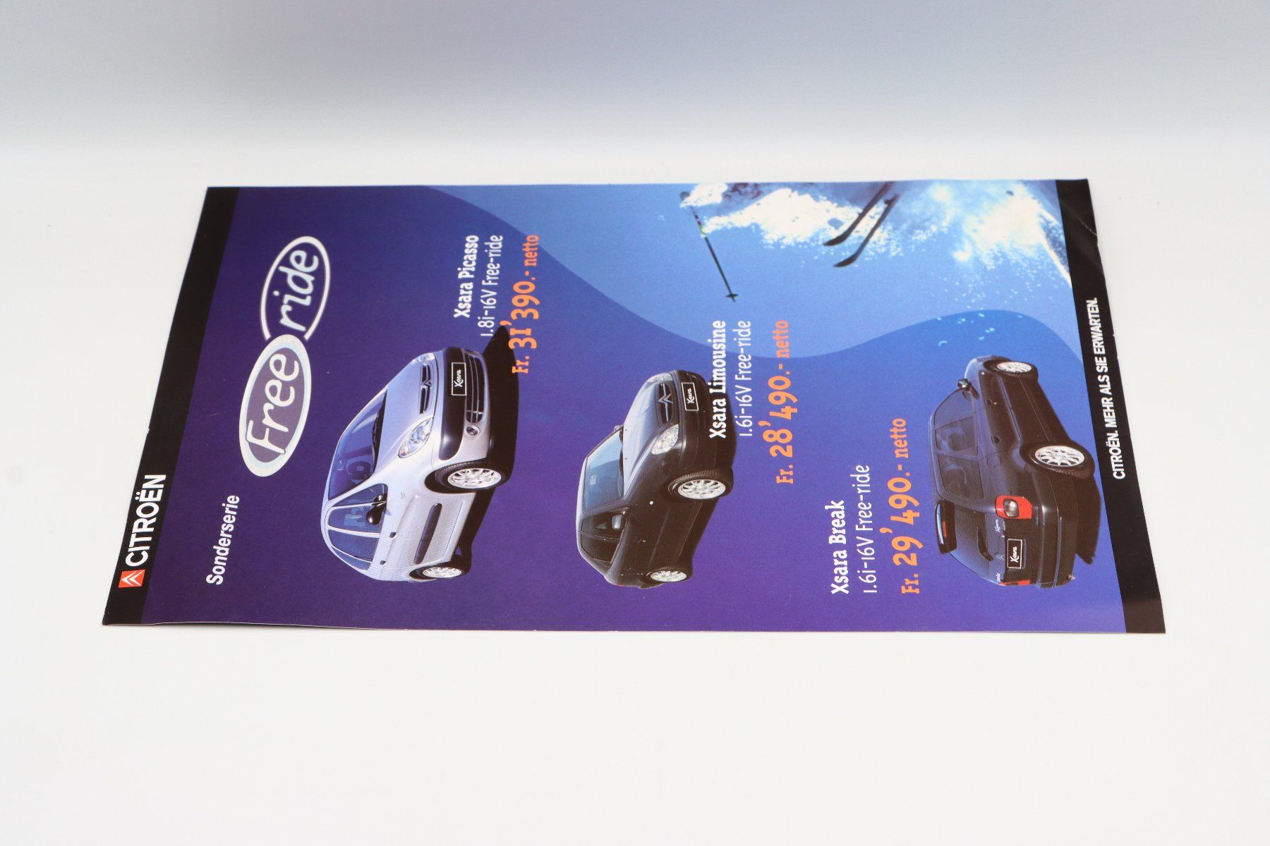 Citroën Documenti: Citroen Xsara 2001 Prospektblatt – Usato da Bühl b.Aarberg venduto da Collectorpassions 4