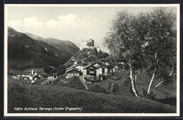 Tarasp /Unter Engadin, Gesamtansicht mit