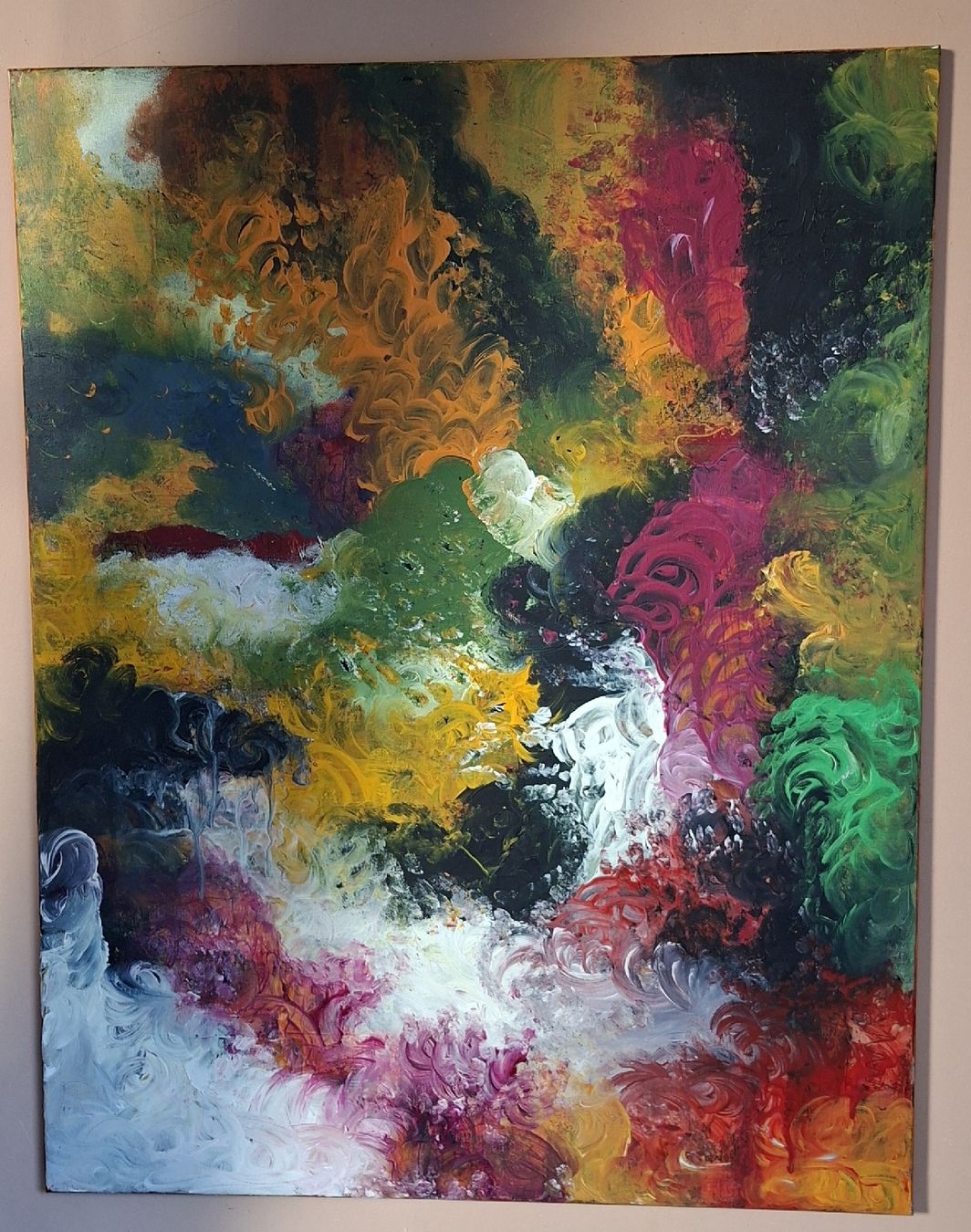 Gemälde: Gemälde " Farbrausch" handmade 70×90 – Neu (gemäss Beschreibung) aus Riehen von Steinbock1970 2