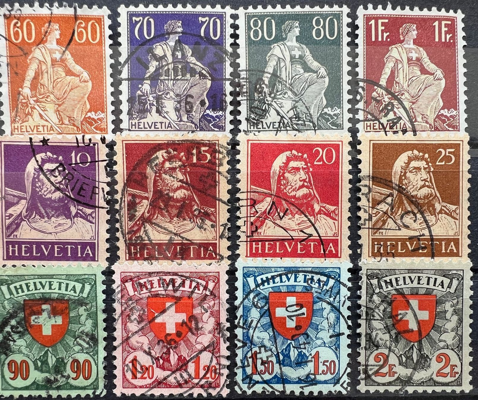 Tutti i francobolli: 1933 geriffelte Werte SBK 788.- ab günstigen 35.- – Usato da St. Gallen venduto da Cheirodon 2
