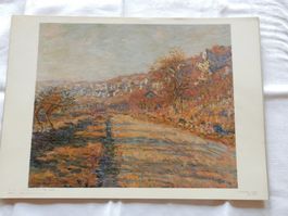 Monet Kunstdruck "Route de la Roche-Guyon" 1880er Jahre Bild