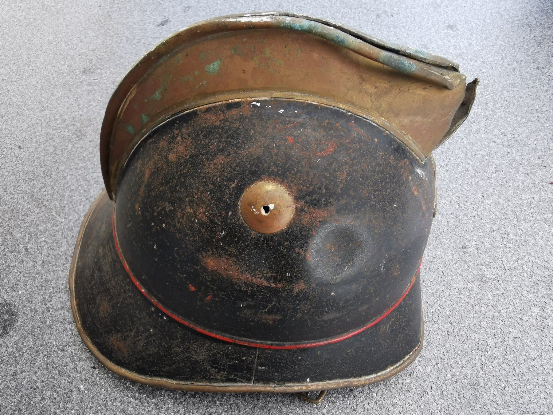Feuerwehr: Feuerwehr Helm Schweiz, antik – Gebraucht aus Sirnach von pius062 1
