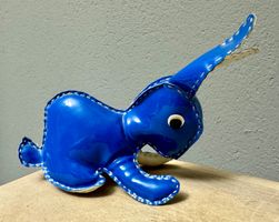Vintage Spielzeug - Hase blau - alt - 60er Jahre