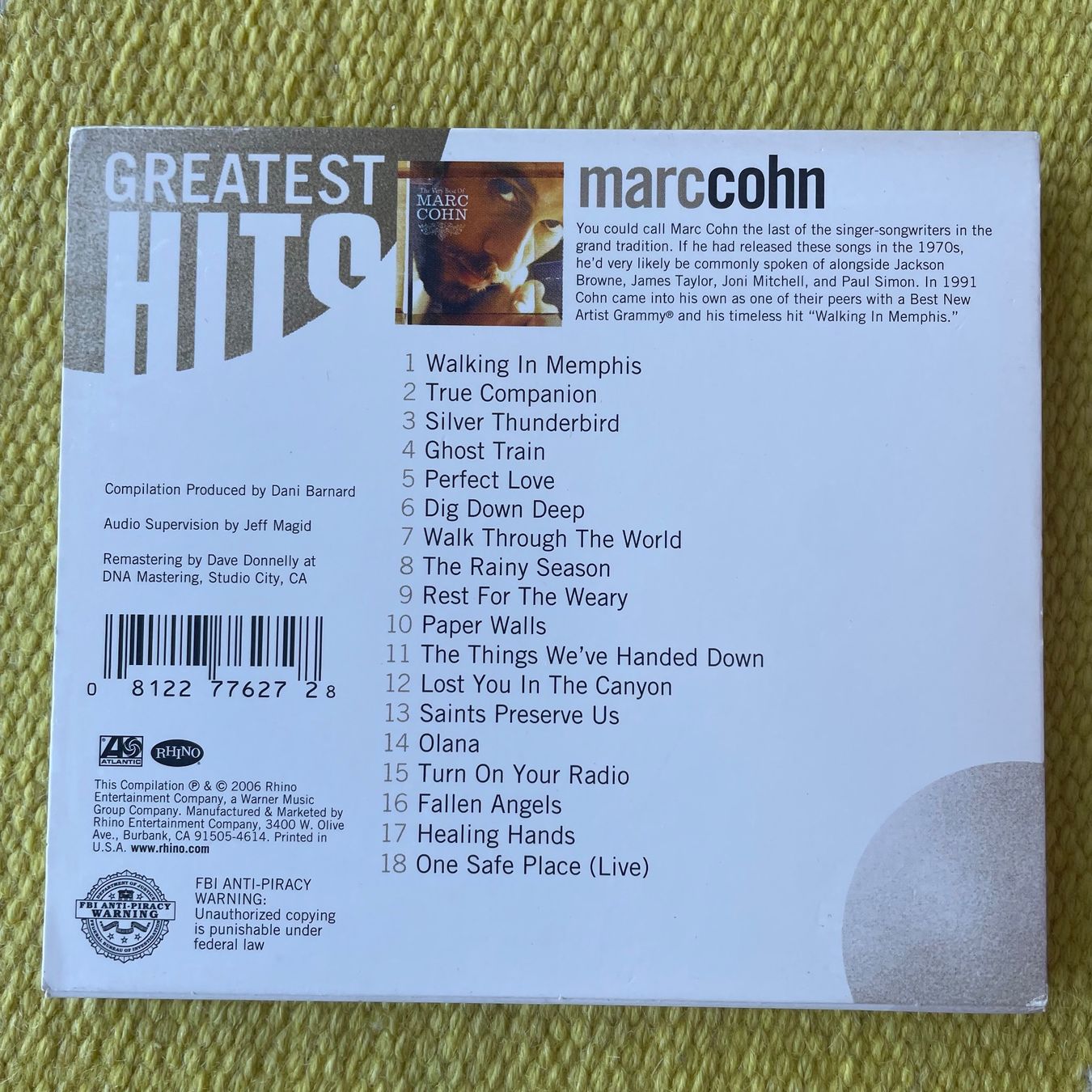 CDs: MARC COHN-GREATEST HITS – D'occasion à Rorschacherberg par CD-Roli 1