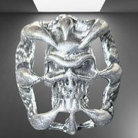 💥☠️ Rock Your Finger – Big Skull Herrenring! ⚡️💥