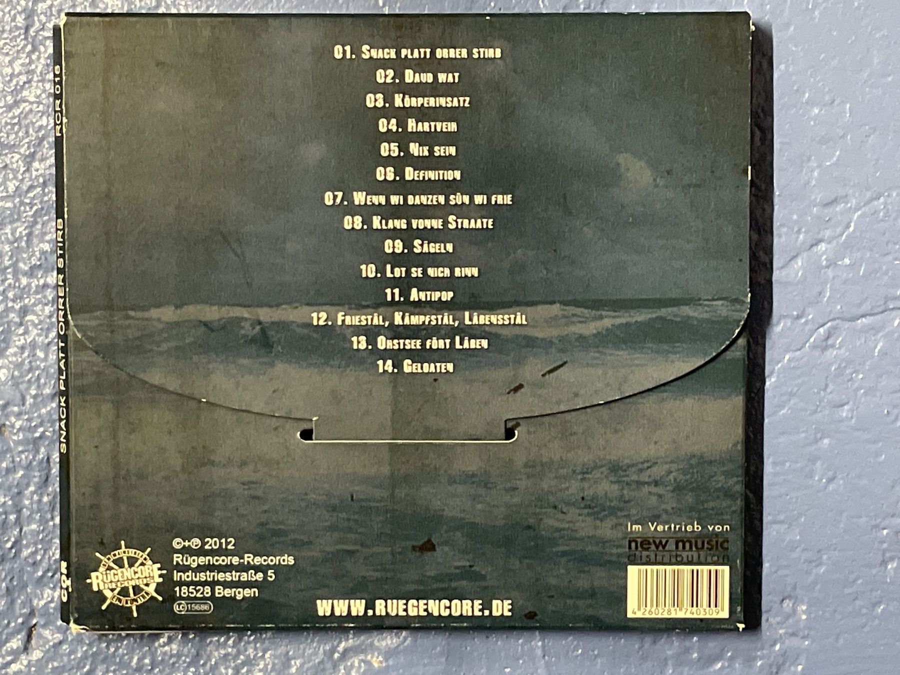 CDs: [CD] COR - Snack Platt Orrer Stirb (2012) – Gebraucht aus Frasnacht von DiskSelection 1