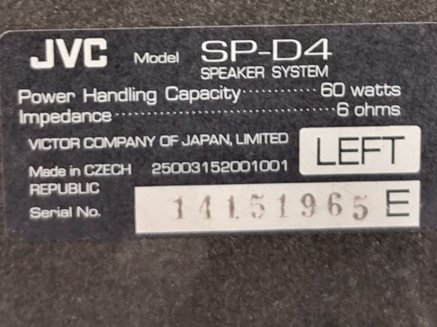 JVC Casse acustiche: JVC Lautsprecher SP-D4 – Usato da Zürich venduto da Pinogaudio 4