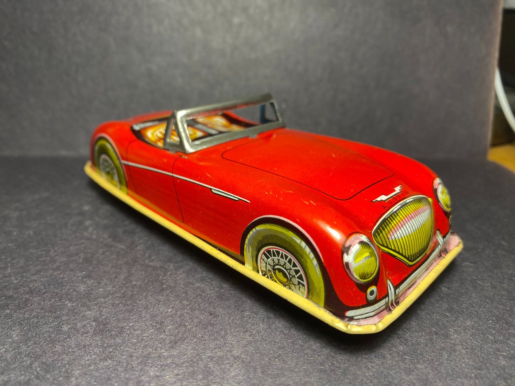 Giocattoli: Vintage Blechauto Austin Healey Oldtimer Spielzeugauto 13 cm – Usato da Spiez venduto da Mlandcruiser 3