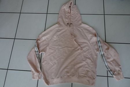 weiter Kapuzenpullover, Hoodie rosa Gr. M