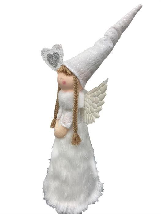 Tutte le decorazioni: Deko Engel stehend weiss Grösse: D16cm x H41cm – Nuovo e nell'imballaggio originale da Oensingen venduto da Liquidations-Shop 2