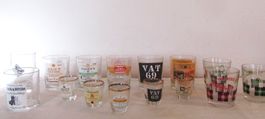 Sammlung Whiskey-Gläser / Werbe-Gläser
