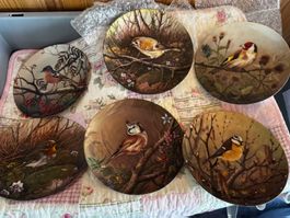 Turschenreuth 6 assiettes collection oiseaux numérotées 90’s