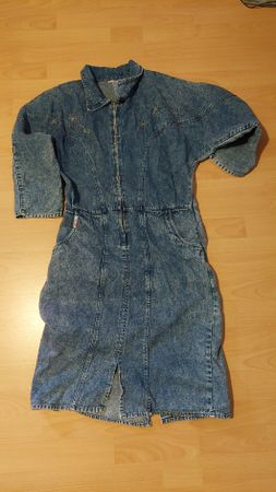 Vintage Jeanskleid Gr. M mit Reissverschluss nähen - Rarität