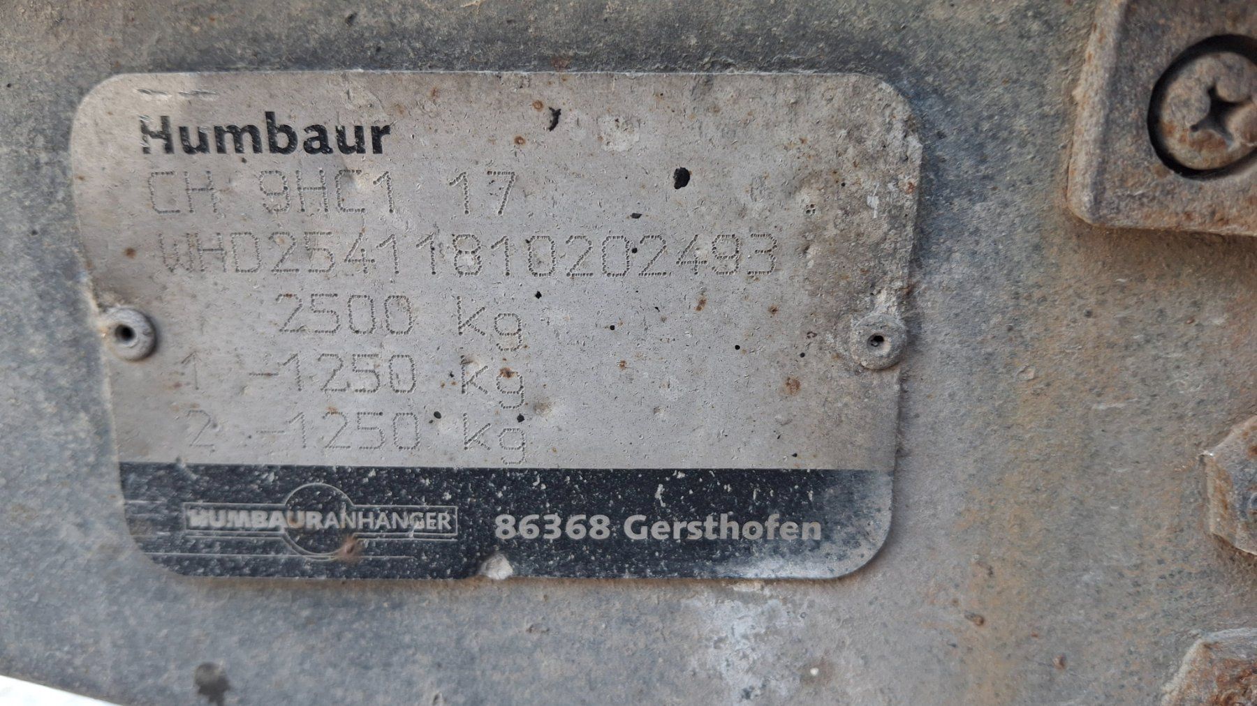 Humbaur Anhänger: Anhänger Humbauer HN – Gebraucht aus Aeschau von HHE683 3