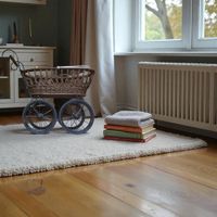 Älterer Puppenwagen, Rattankorb, Top Zustand, Vintage!