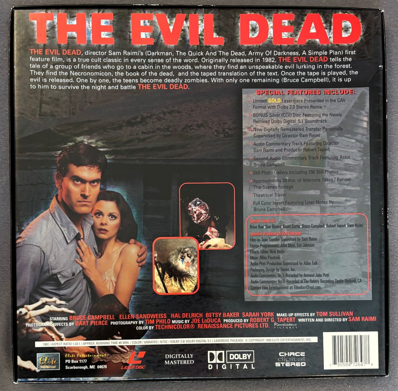 Tous les DVDs: Laserdisc - The Evil Dead - Sam Raimi – D'occasion à Stans par canberra04 1