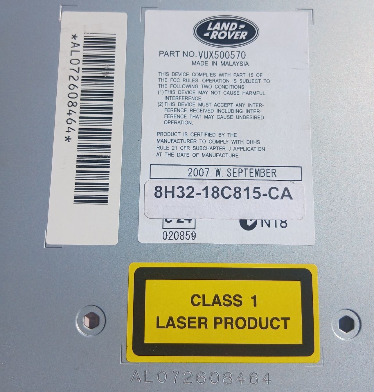 Radio: Radio/Lecteur CD Range Rover L320 TDV8  – Usato da la heutte venduto da Auto-stock 2