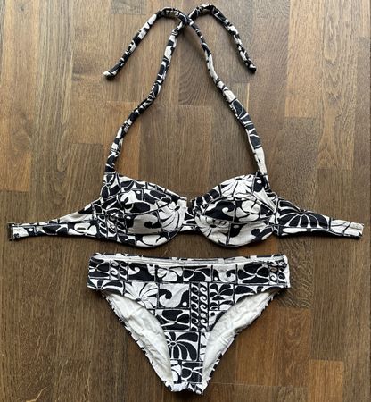 Rip Curl Bikini-Set schwarz-weiss Gr. S/M