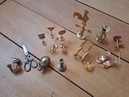 Verschiedene Messing Miniatur Figuren gebraucht Zustand