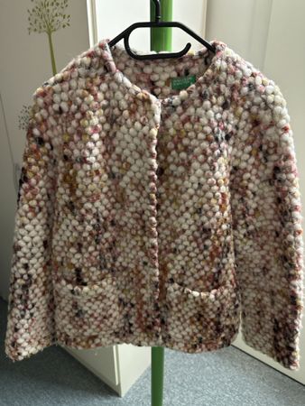 Benetton Jacke Wolle Mix bunt gemustert guter Zustand