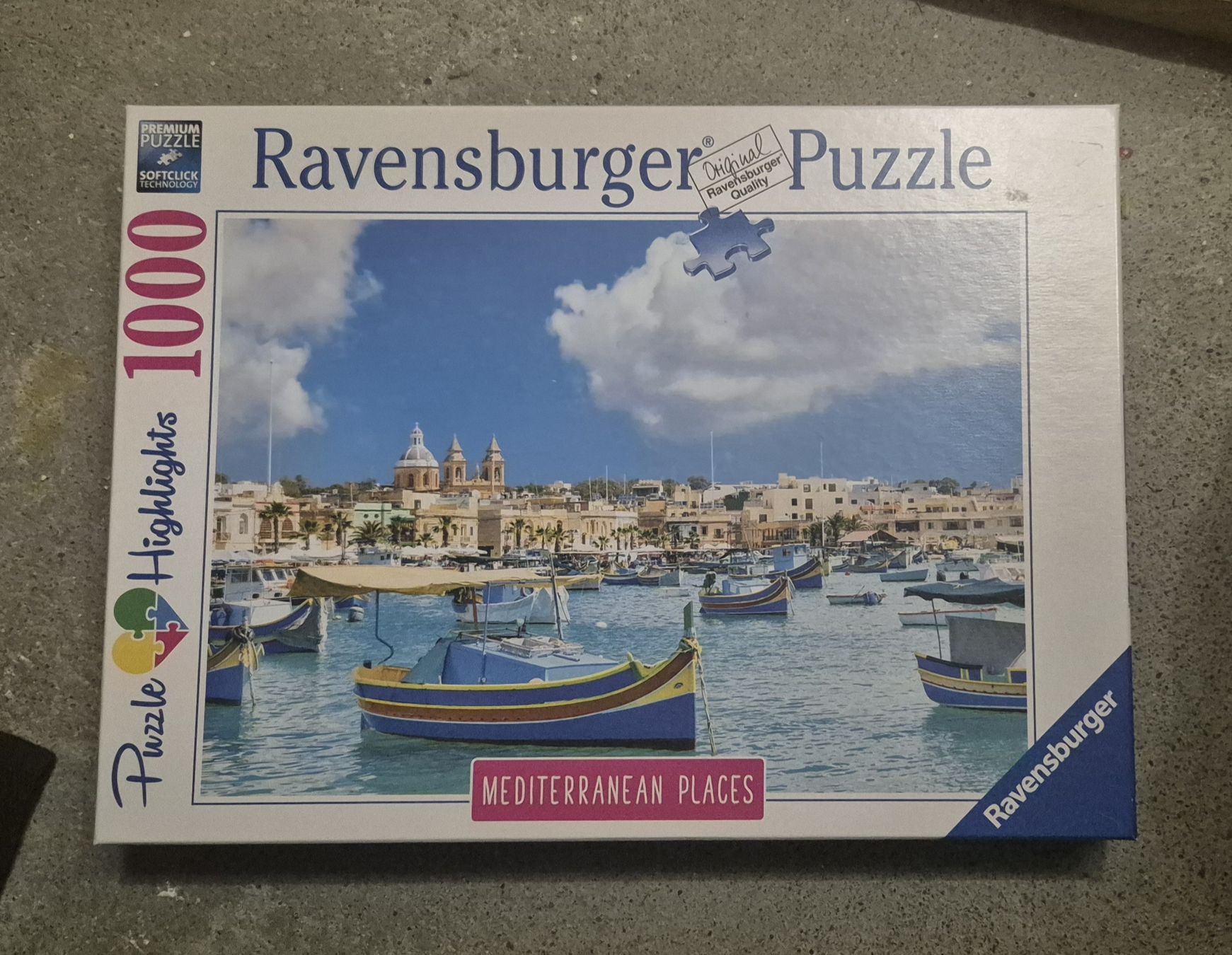 Ravensburger Puzzle: Ravensburger Puzzle 1000 Teile Mittelmeerhafen  – Usato da Gurmels venduto da SwissrellikS