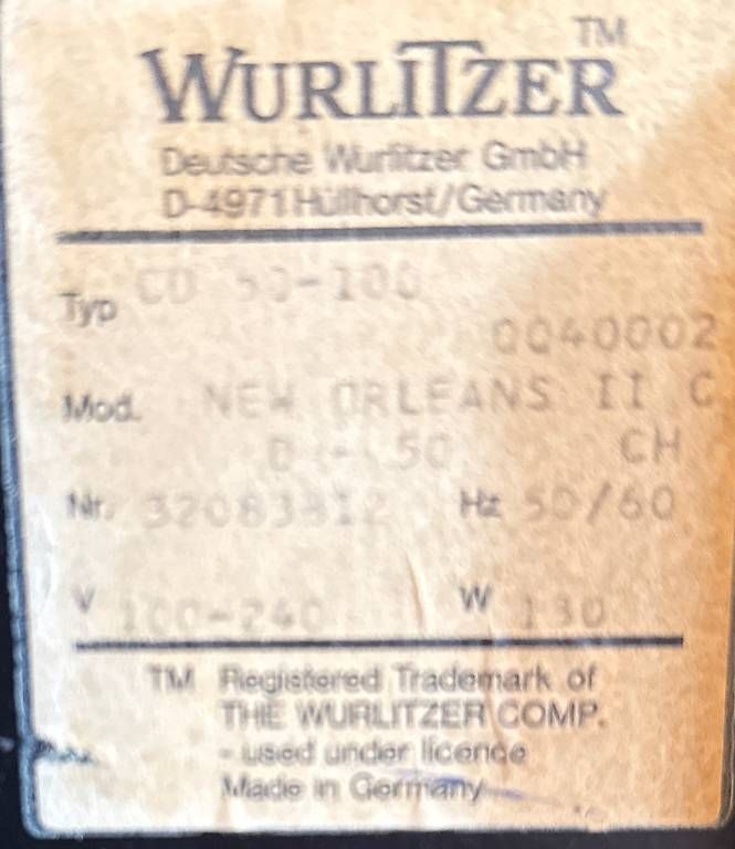 Jukebox: Jukebox Wurlitzer CD 50-100 – Usato da bad ragaz venduto da anikima 2