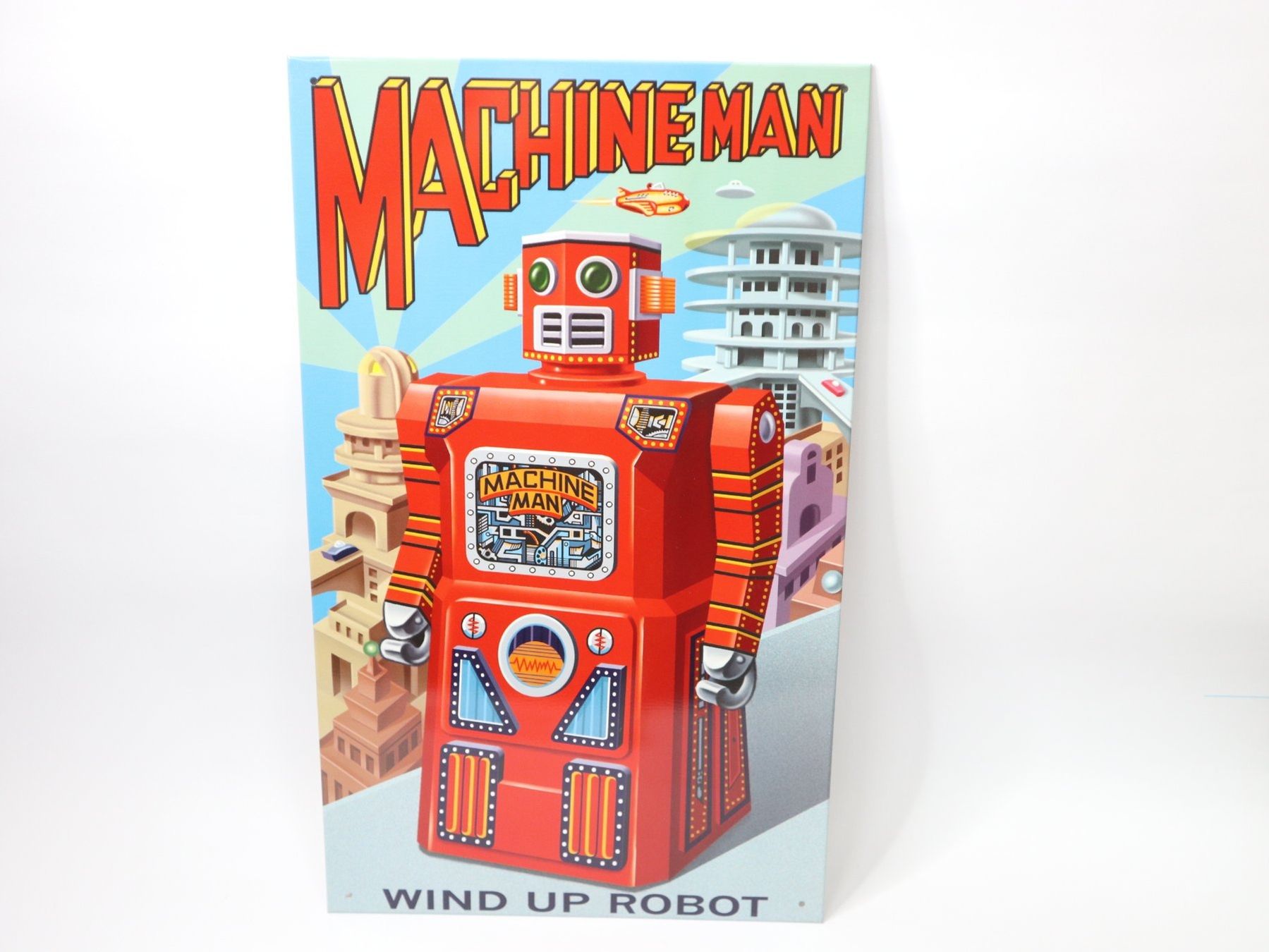 Ecriteaux: 1998 Rocket USA Roboter Blechschild Machine Man Robot – Neuf (Voir description) à Eschenbach SG par Astalavista