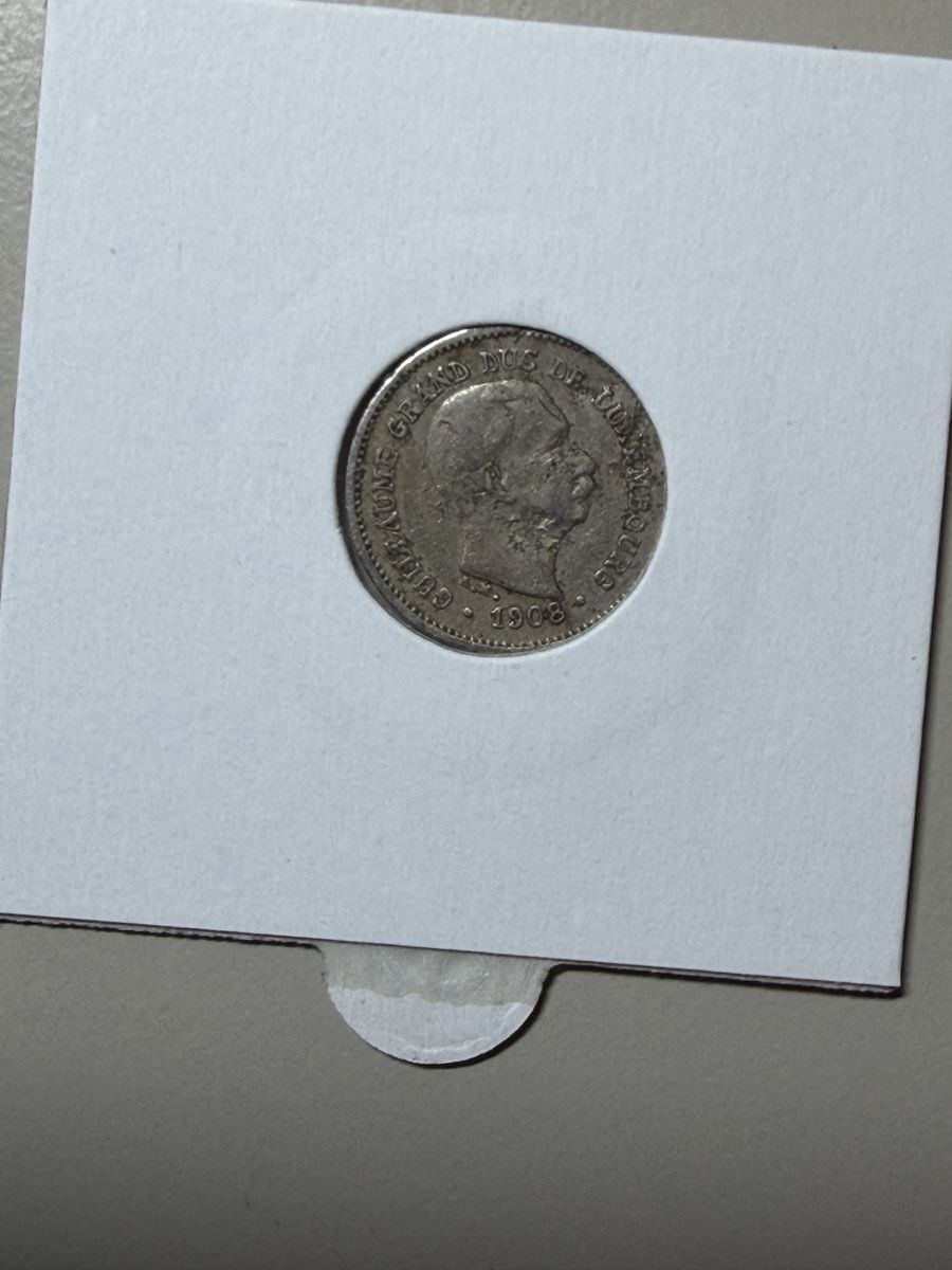 Alle Münzen: Luxembourg - 5 centimes - 1908 - Guillaume 4  – Gebraucht aus Payerne von Mike1682 1