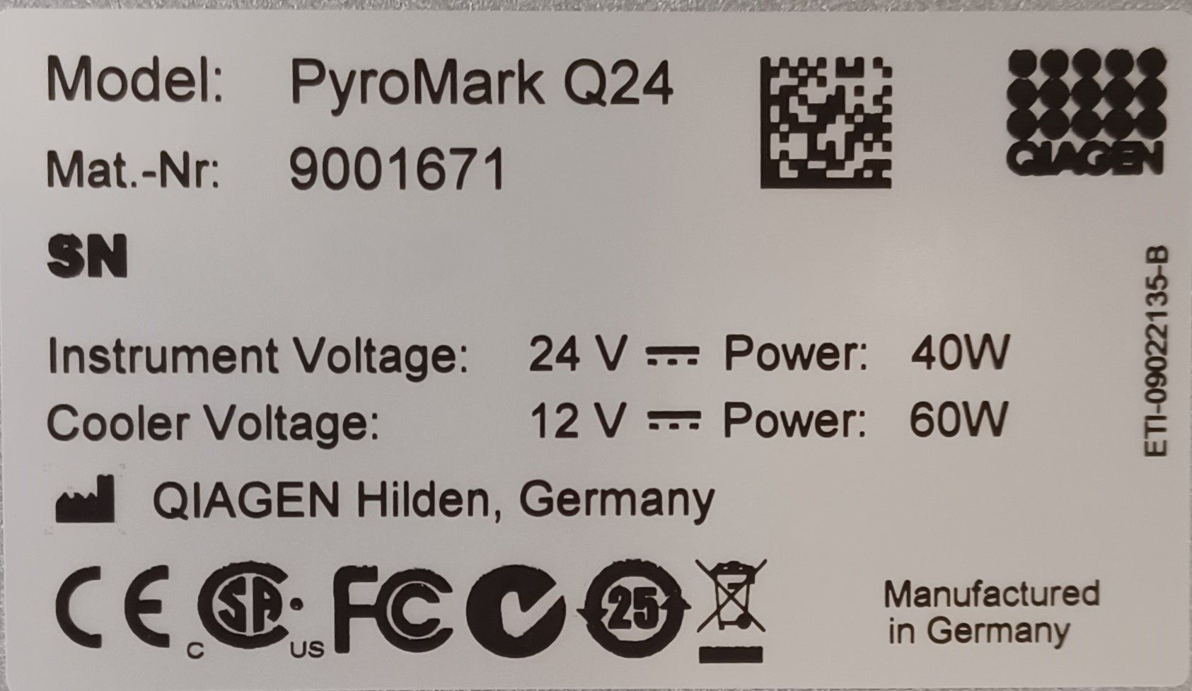 Accessori da laboratorio: Qiagen PyroMark Q24 Sequencer – Difettoso da Niederdorf venduto da LeptonAG_Labor 8