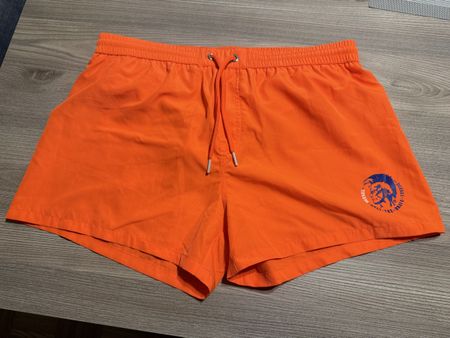 Diesel Orange Beachwear Shorts - Size L - Summer!