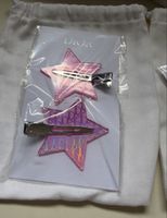 DIOR Stern Haarspangen Rosa Holografisch neu