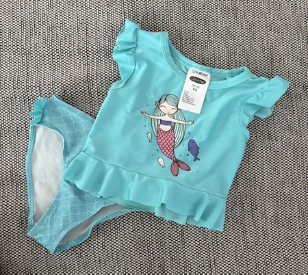 Meerjungfrau Bikini Gr. 110 Sommer Badespass 🧜‍♀️